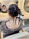 パーティーヘアセット　タイトスタイル　カチモリヘア　横浜★
