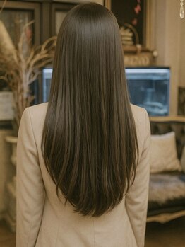 ヴォルケーノの写真/【東岡山】髪質改善に特化した独自のストレート技術で、ダメージを最小限に抑えた“しなやかなツヤ髪”へ。