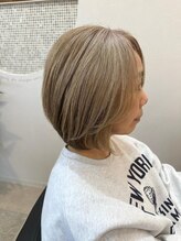 ロアン 宗像店(roan) 脱白髪カラー&レイヤーボブ
