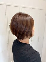ロッカ(ROCCA)&nbsp;ココアベージュ大人ナチュラルショートボブ