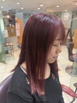 アース 津田沼店(HAIR&MAKE EARTH) ピンクパープルカラー