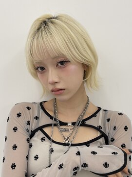 サンドイエナ 横浜店(sand yena) ボブディオリーブベージュ髪質改善縮毛矯正フェイスレイヤー