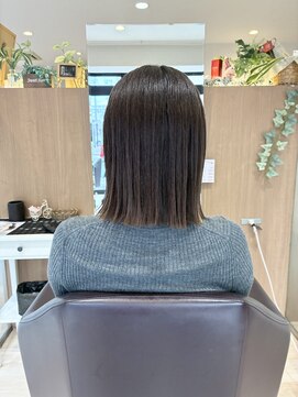 エル バイ ファースト(L by first) 【L by first】切りっぱなし×インナーカラー