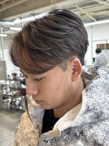 ファンド 千葉(fand)&nbsp;毛流れセンターパート/グレージュカラー/フェザーマッシュ