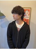 ミディアム波巻きパーマ