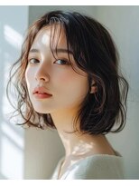 パザパ 嶋店(pa.za.pa)&nbsp;ゆるふわ愛されボブ/ダークブラウン/韓国風暗髪/20代30代40代