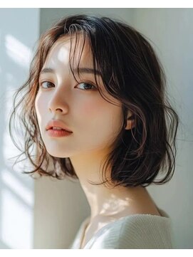 パザパ 嶋店(pa.za.pa) ゆるふわ愛されボブ/ダークブラウン/韓国風暗髪/20代30代40代