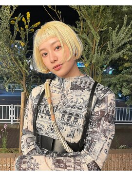 ウシワカマル ミライ(USHIWAKAMARU MIRAI) ・ミニボブ・抜きっぱなしブロンド