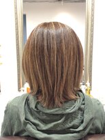 ヘアー グリーン(hair green)&nbsp;30代40代50代/白髪ぼかしハイライト/外ハネボブ