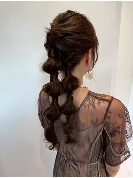 モナ 髪質改善(MONA) 【MONA】ヘアセット/結婚式/お呼ばれヘア/編みおろし