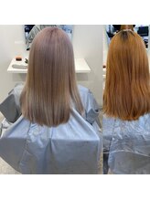 パーセント(percent)&nbsp;ホワイトグレージュハイトーン/ブリーチ2回/枚方市駅