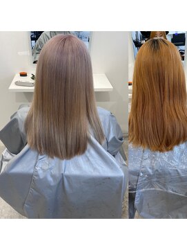 パーセント(percent) 枚方市駅/ケアブリーチ/ハイトーン/ダブルカラー/透明感カラー