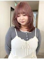 ニコ サガ(NIKO Saga)&nbsp;佐賀/暖色カラー/ピンクカラー/ボルドーカラー/ボブカット