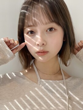 リバティーエイチ 勝どき店(LIBERTY-H) 小顔見えシースルーバング×柔らかミニボブ