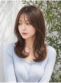 甘めウェーブボブ大人前髪重めロング外国人風カラー簡単アレンジ