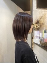 クオート(quoit) 【白髪ぼかし】透明感カラーで創る大人艶外はねボブ