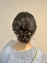 フェリーチェ 六本木店(Felice)&nbsp;シニヨン アップスタイル 結婚式 参列ヘア お呼ばれヘア