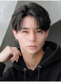マッシュ短髪ツーブロックモテる束感モテ髪イケメン黒髪ビジネス