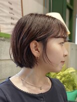 ディッセンバー 伊勢崎(December)&nbsp;レイヤーボブ/グレージュ/レイヤーカット/ミルクティーベージュ