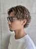 サーフウェーブパーマ+メンズカット+ハイライトカラー_￥19500　＃Men'sパーマ