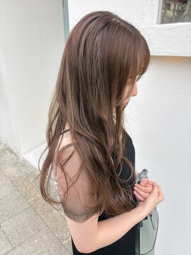 エシェル 平塚店(echelle) ブリーチなしミルクティーカラー/透明感カラー