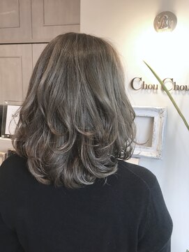 ヘアーデザイン シュシュ(hair design Chou Chou by Yone) ☆chou chou☆外国人風フォギーベージュ×ロブ