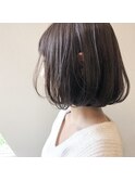 丸みのある可愛いボブ。