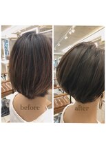 ジーナハーバー(JEANA HARBOR)&nbsp;40代髪型☆後頭部ふんわり艶ボブ☆