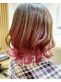 ＃ブリーチ＃ピンク＃グラデーションカラー＃N.＃トリートメント