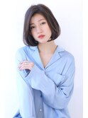 20代30代40代50代デジタルパーマくすみブルーミニウルフ