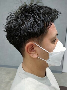 リット×ベリエ(Lit.×belier) ビジネスショートメンズマッシュツイストパーマツーブロック