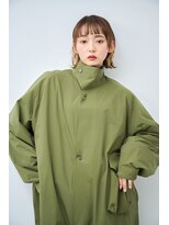 リトル 下長(little)&nbsp;イヤリングカラーと外ハネでお洒落ボブ