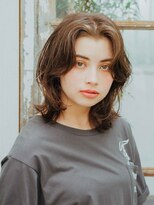 サロン ド ウィズ 西船橋店(Salon de With)&nbsp;パーマ風ミディアムレイヤーカット/グレージュ◎30代40代50代