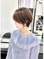 トニーアンドガイ 青山店(TONI & GUY)&nbsp;大人丸みショート　ベージュピンク似合わせカットイメチェン