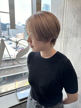 ヘアーサロン 6(hair salon) ブリーチ有りのダブルカラー ジンジャーベージュ