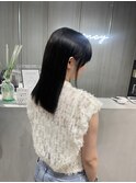 ロングヘア × 髪質改善ストレート