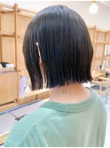 Say.ree 切りっぱなしボブ アッシュブラック　透明感カラー
