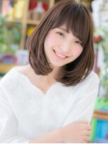 カバーヘア ブリス 北浦和(COVER HAIR bliss) 斜めバンググレージュ姫カットレイヤーボブc6北浦和20代30代40代