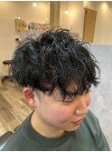 ショートマッシュスパイラルパーマ