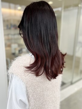 ヒビカ(HIBIKA) カシスレッド グラデーションカラー