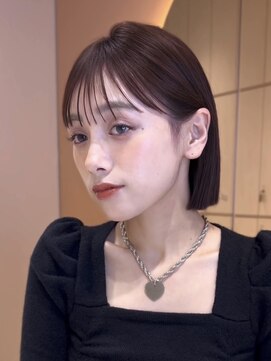グロー 大宮(GLROW) 前髪顔まわりボブレイヤーボブ顔まわり縮毛矯正haruhi