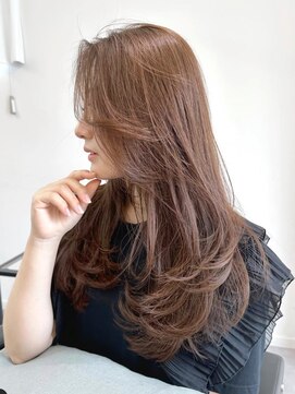 エル バイ アンキシム(elu by AHNKISM) 似合わせレイヤーカット髪質改善韓国ヘア心斎橋