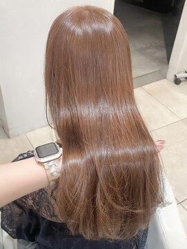 ザックラフィネ(ZACC raffine) 縮毛矯正/ブリーチなしカラー/艶カラー/ベージュ/ストレート