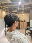 ツーブロックショート