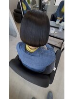 エン 久安(en.)&nbsp;チャコールグレー×タイトボブ｜30代40代艶髪