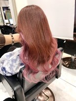 ヘアーデザイン ジェルム(Hair Design germe)&nbsp;プルエクステピンクグラデーション #しのだスペシャル