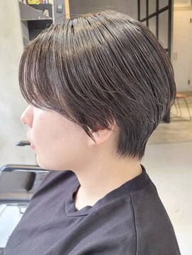 エリマ 調布(elima) 調布ストレートパーマ レイヤーボブウルフショートベージュ