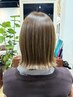 【大好評】似合わせカット＋うる艶カラー＋最上級ダブル絹髪質改善　￥18700
