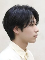 ゼロスバーバー(0's BARBER SHOP) 冬のツーブロック×大人クール◎センターパートハンサムカット