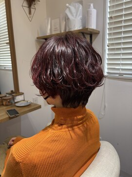 チャメヘアー(chame HAIR) ケアブリーチデザインカラー+カット+3STEPトリートメント